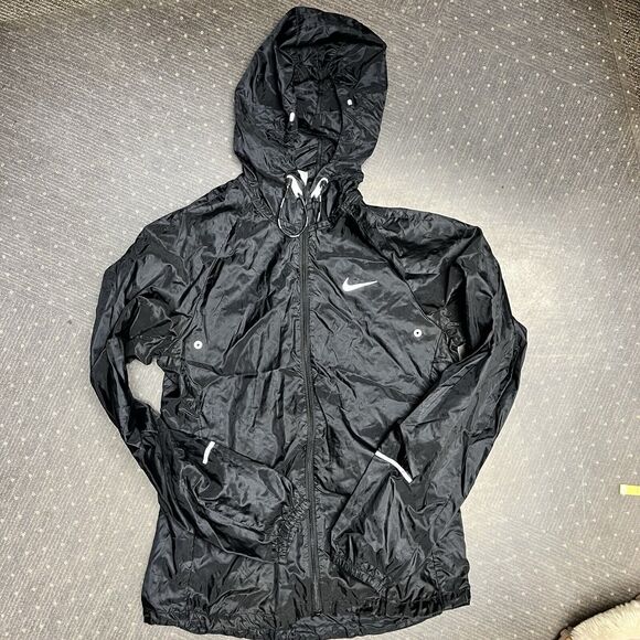 Nike Jackets & Blazers - Nike Fit Women’s Black Running Windbreaker Jacket In Size Small (S)